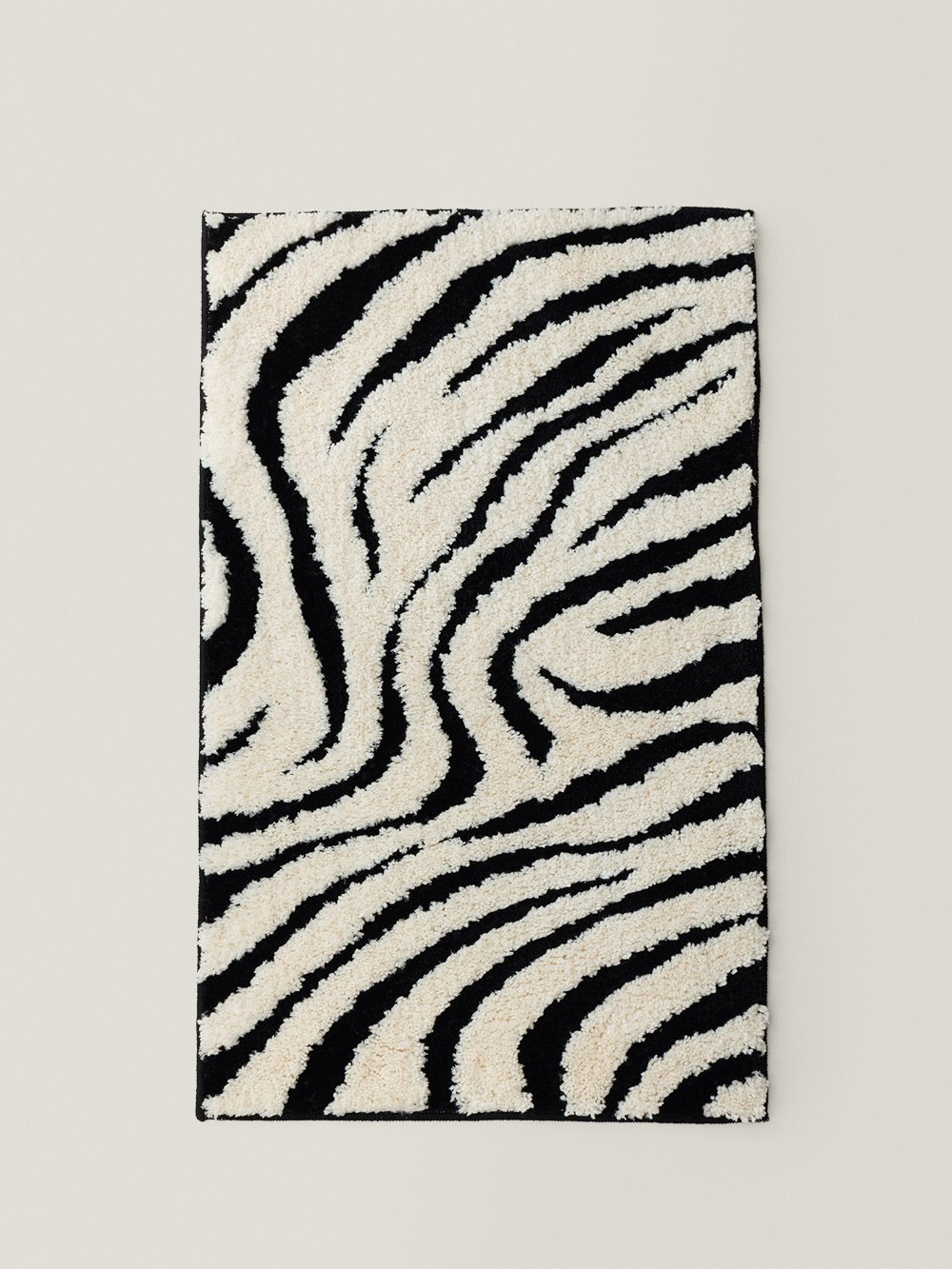 Zebra Pattern Rug - alternate view