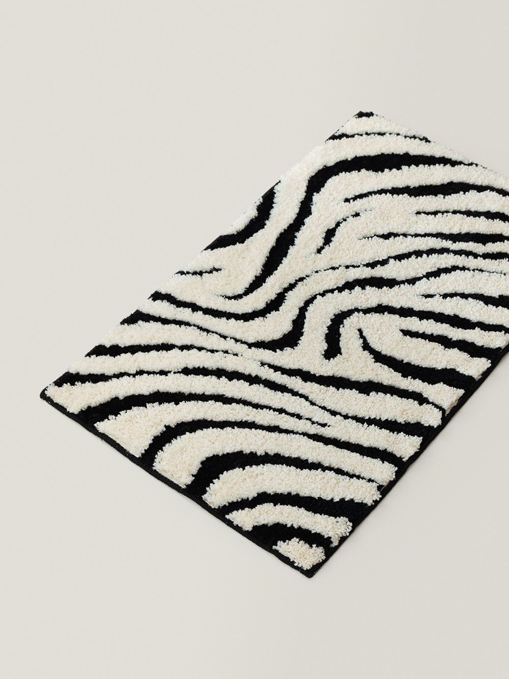 Zebra Pattern Rug - alternate view