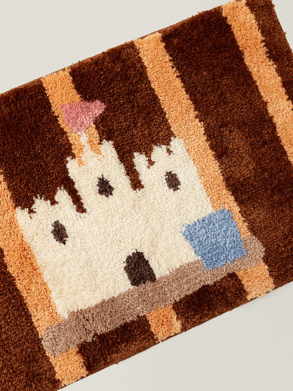 Castlo Castle Stripe Rug - texture detail
