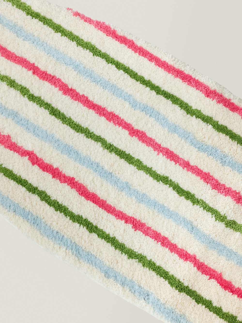 Voidline Surfboard Rug (Pink, Green & Blue) - texture detail