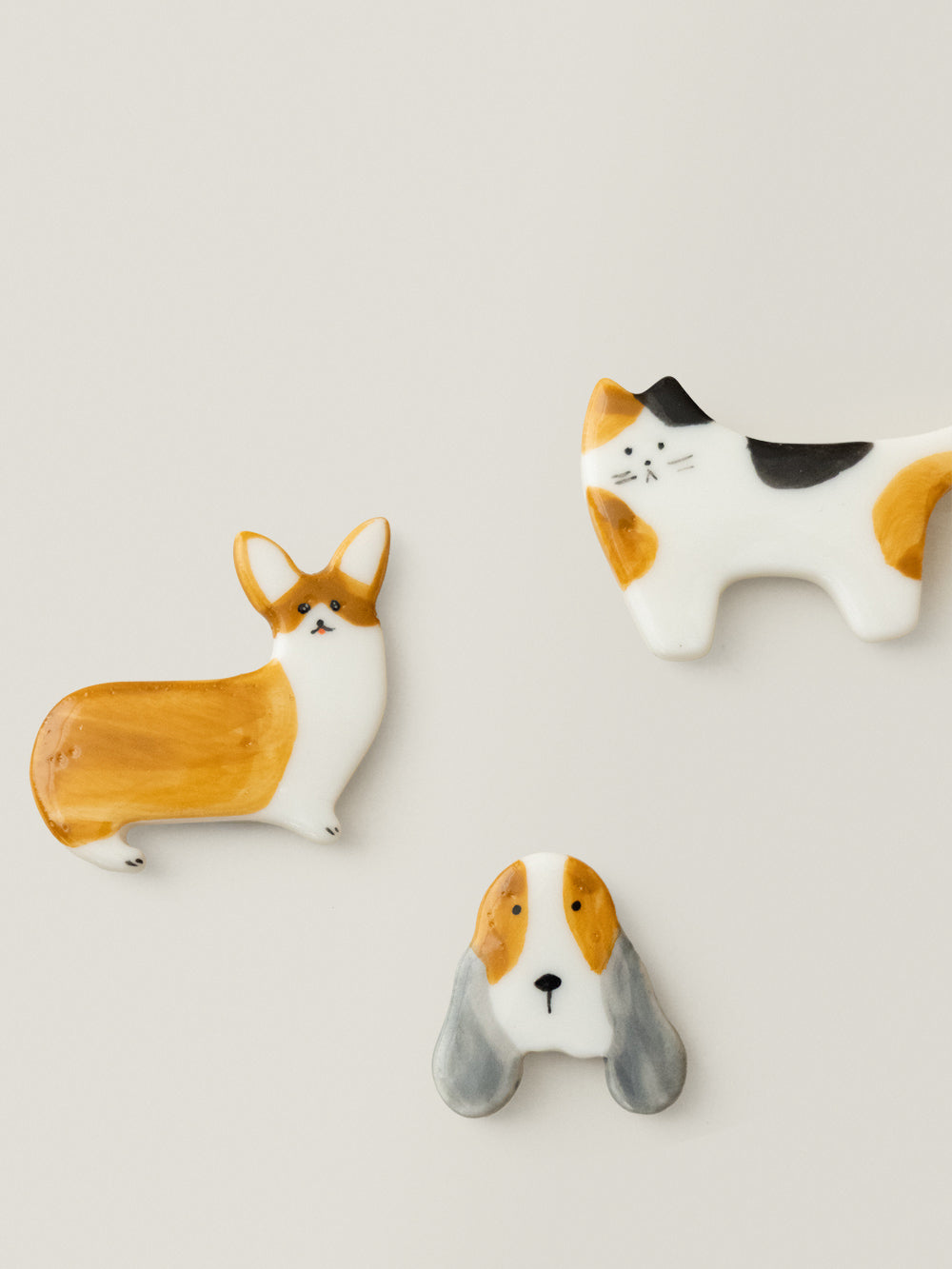Toffee Pets Ceramic Brooch Collection - WENSHUO HOME