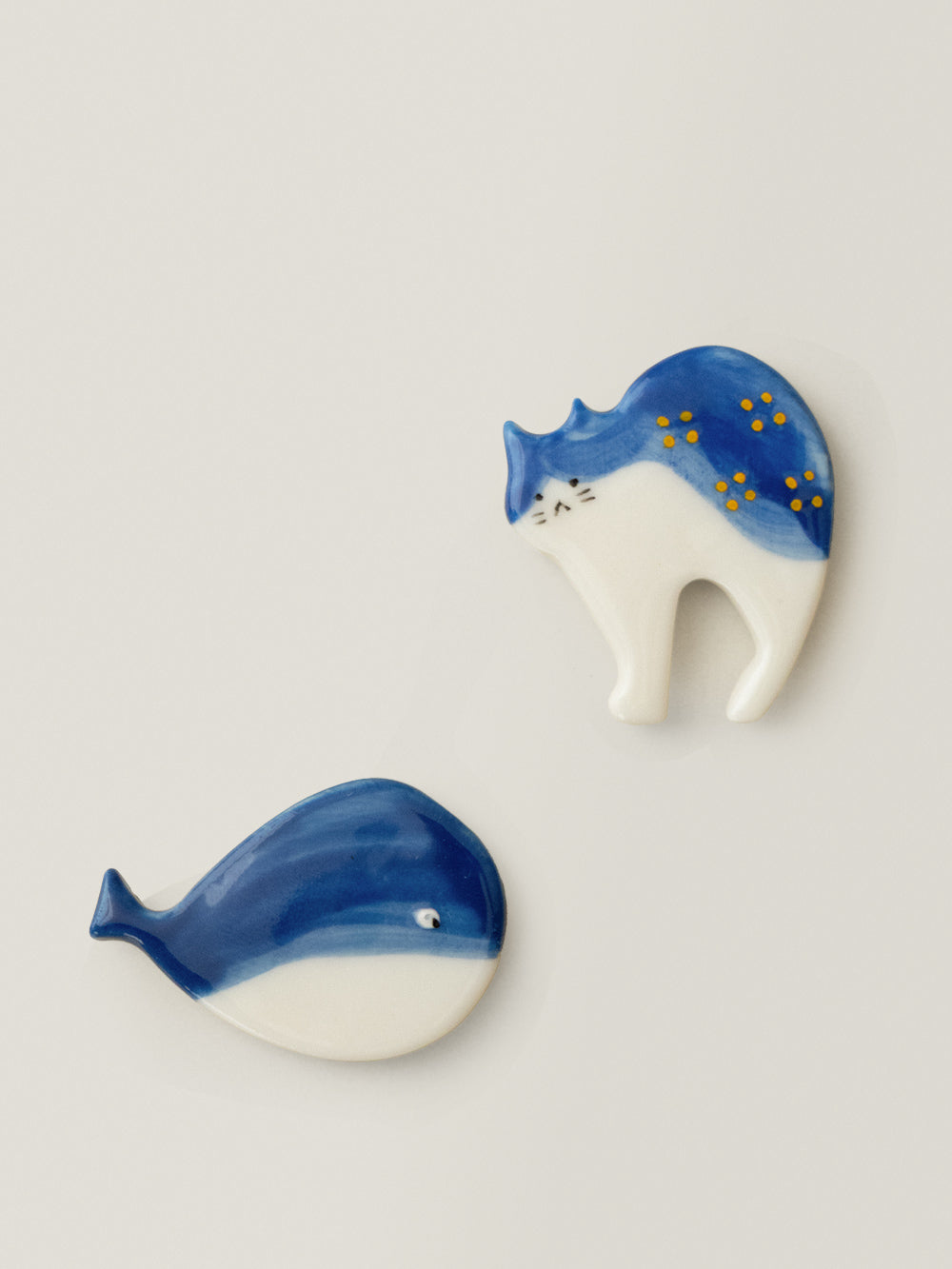 Azure Blue Whale Ceramic Broo - WENSHUO HOME
