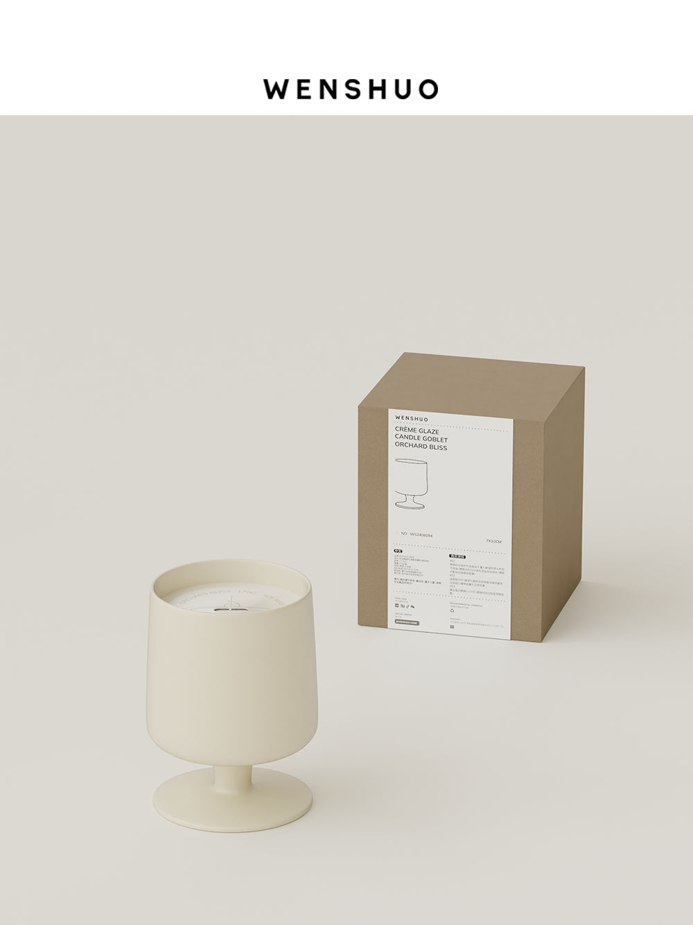 Minimalistischer Räucherbecher mit Stiel