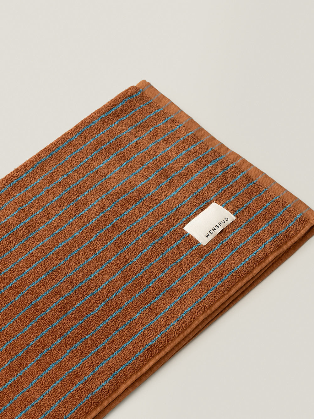 Stripe Colorful Cotton Bath Towel (Caramel Stripes) - additional view 3