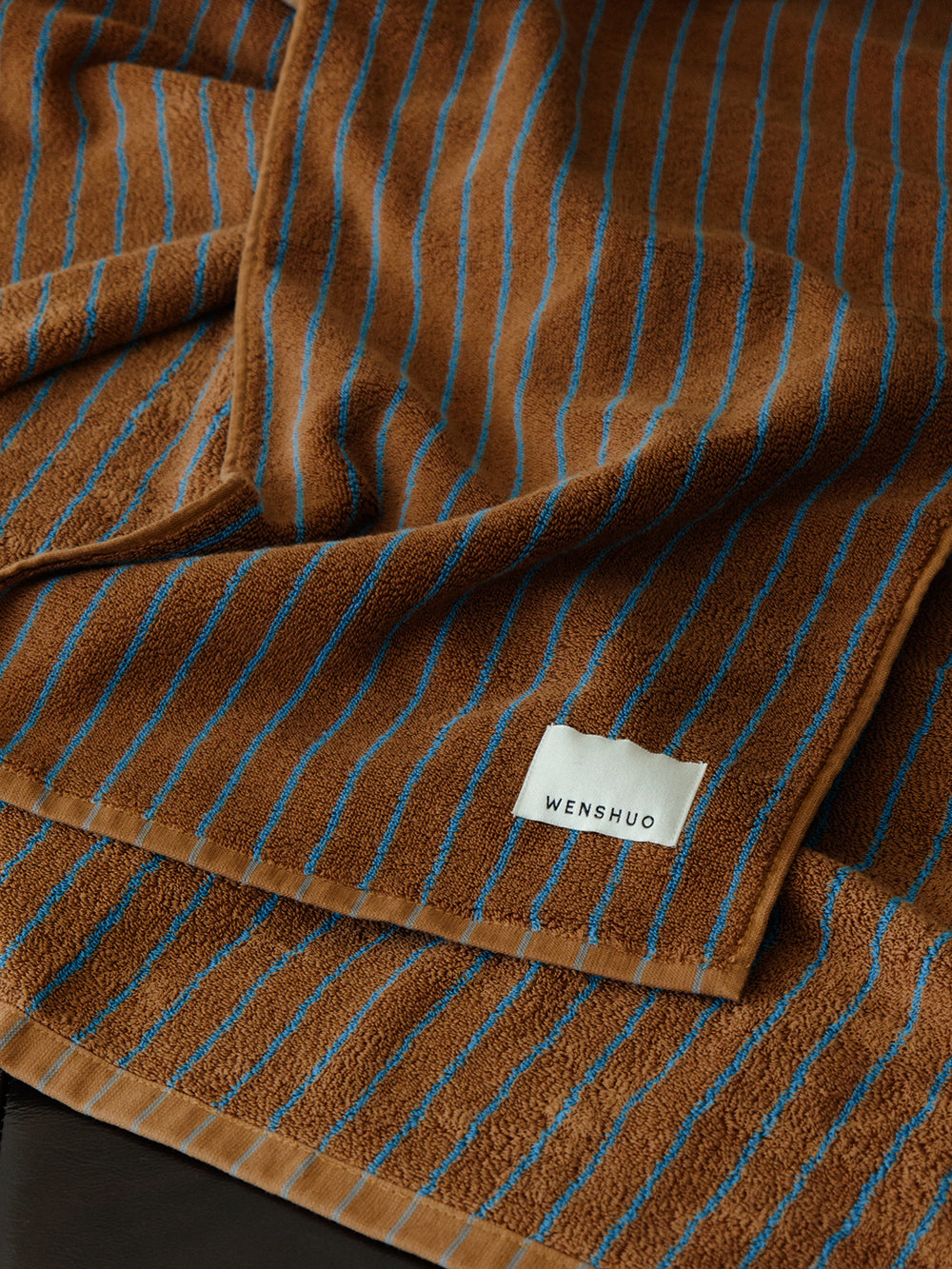 Stripe Colorful Cotton Bath Towel (Caramel Stripes) - additional view 4