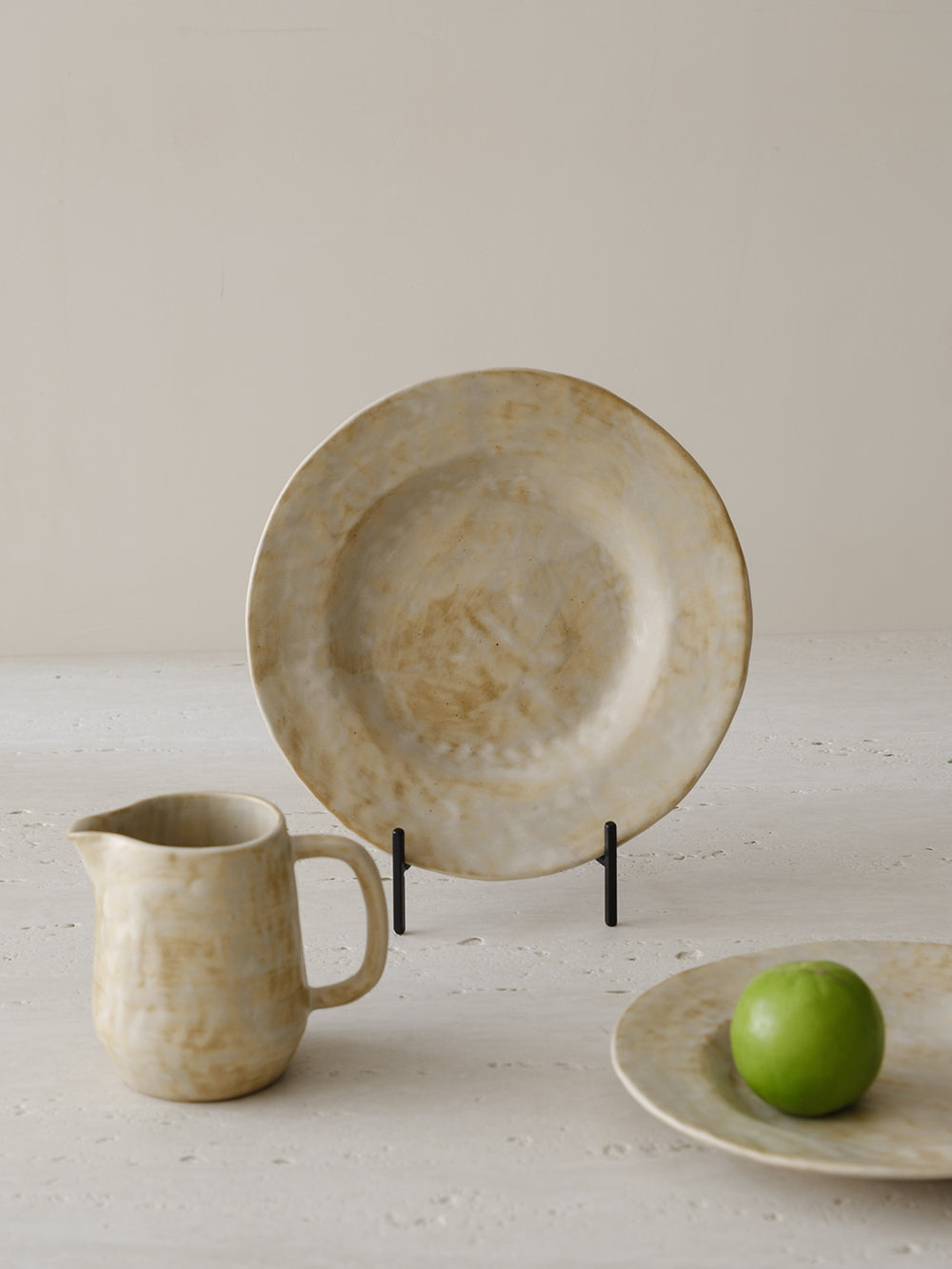 Sandflow Wide-Rim Plate - WENSHUO HOME