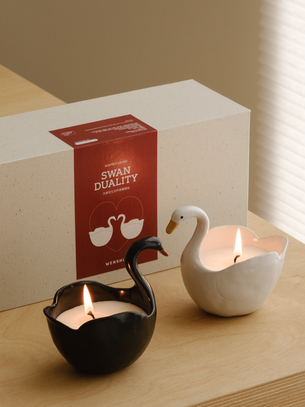 Swan Duality Scented Candle Cup | WENSHUO HOME