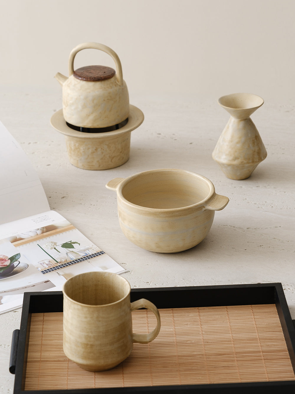 Teya Round Dual-Handled Bowl - additional view 5