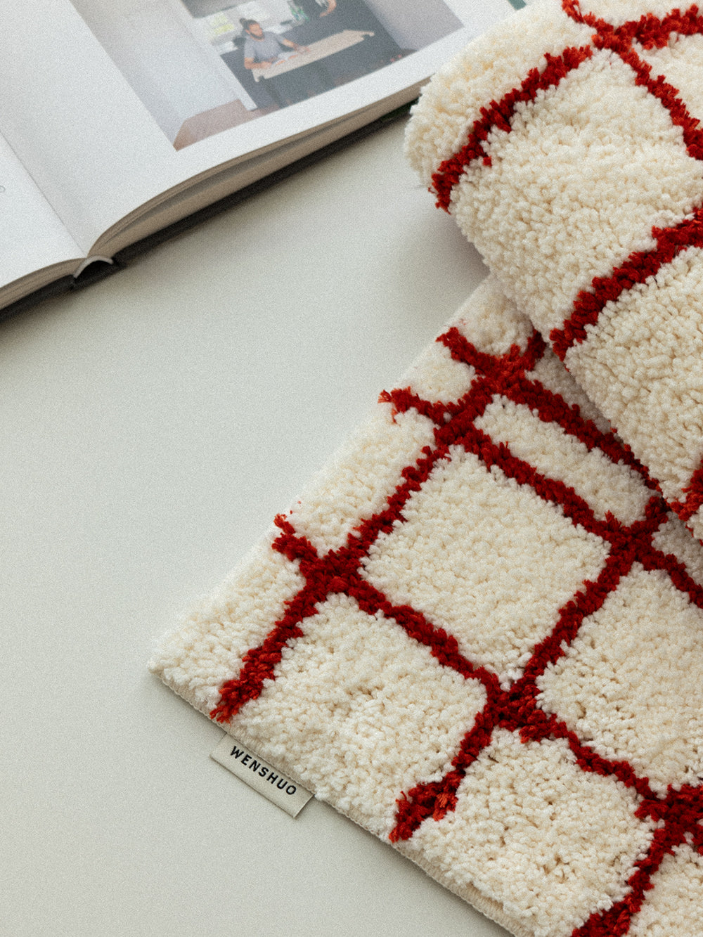 Column Shaggy Carpet(retro red) - additional view 5