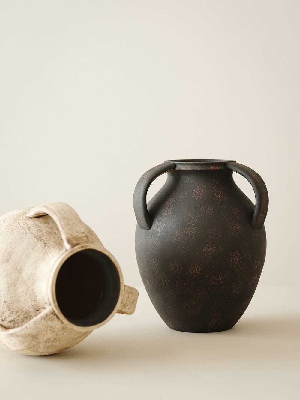 Three-Handle Ceramic Vase - view 4