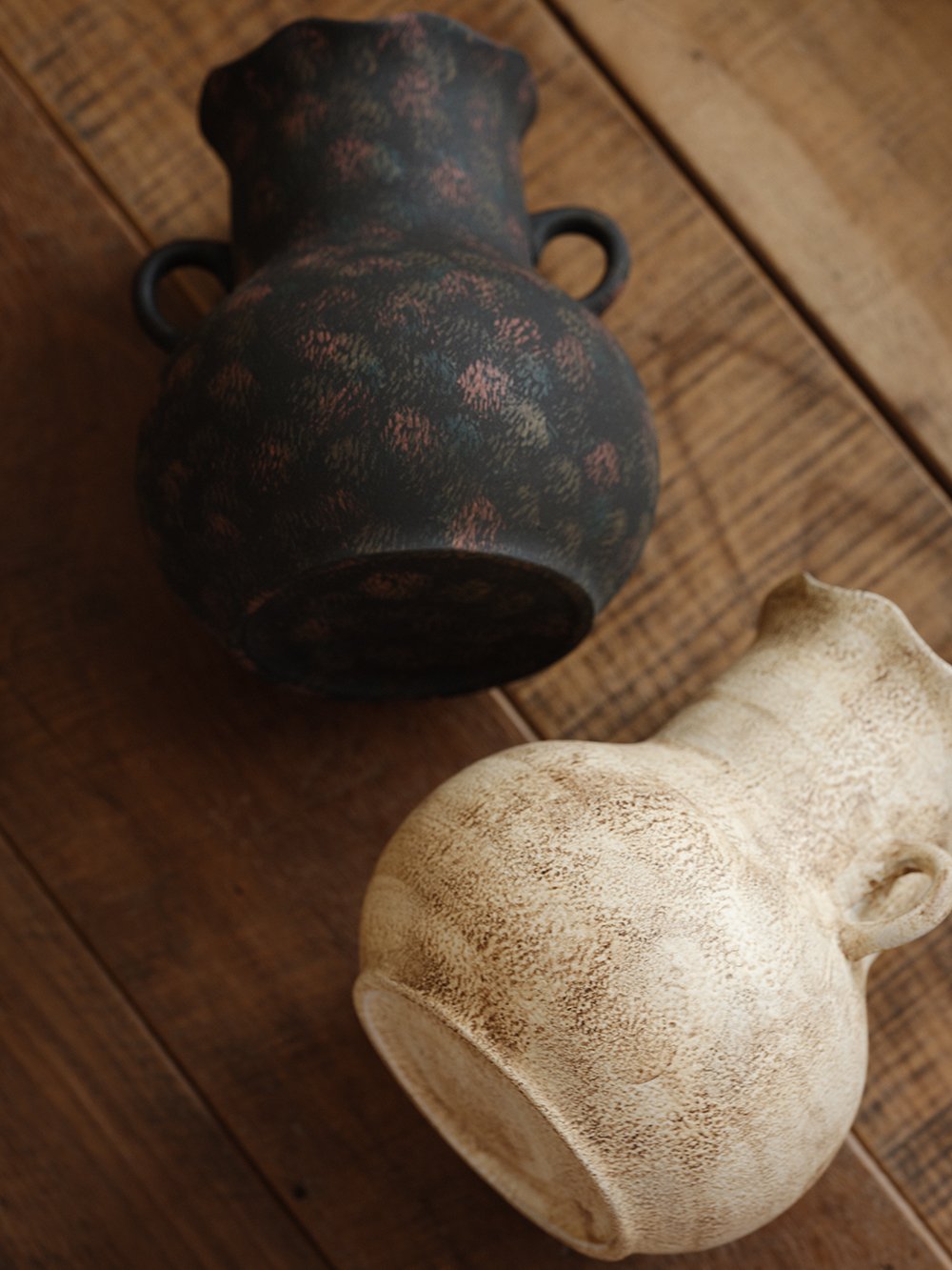 Double-Handle Ceramic Vase - view 2