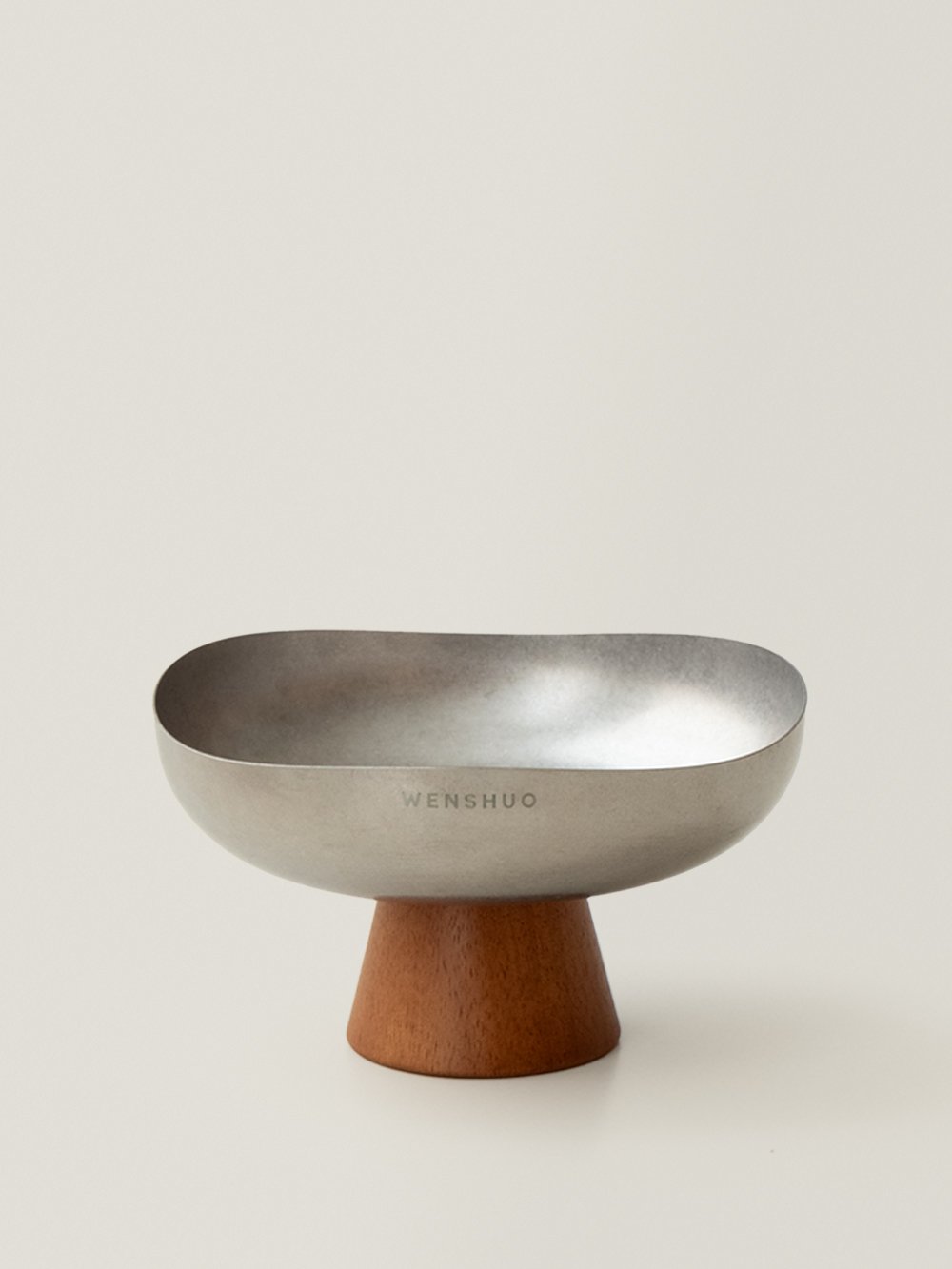 Forma Stainless Steel Pedestal Fruit Bowl - Small