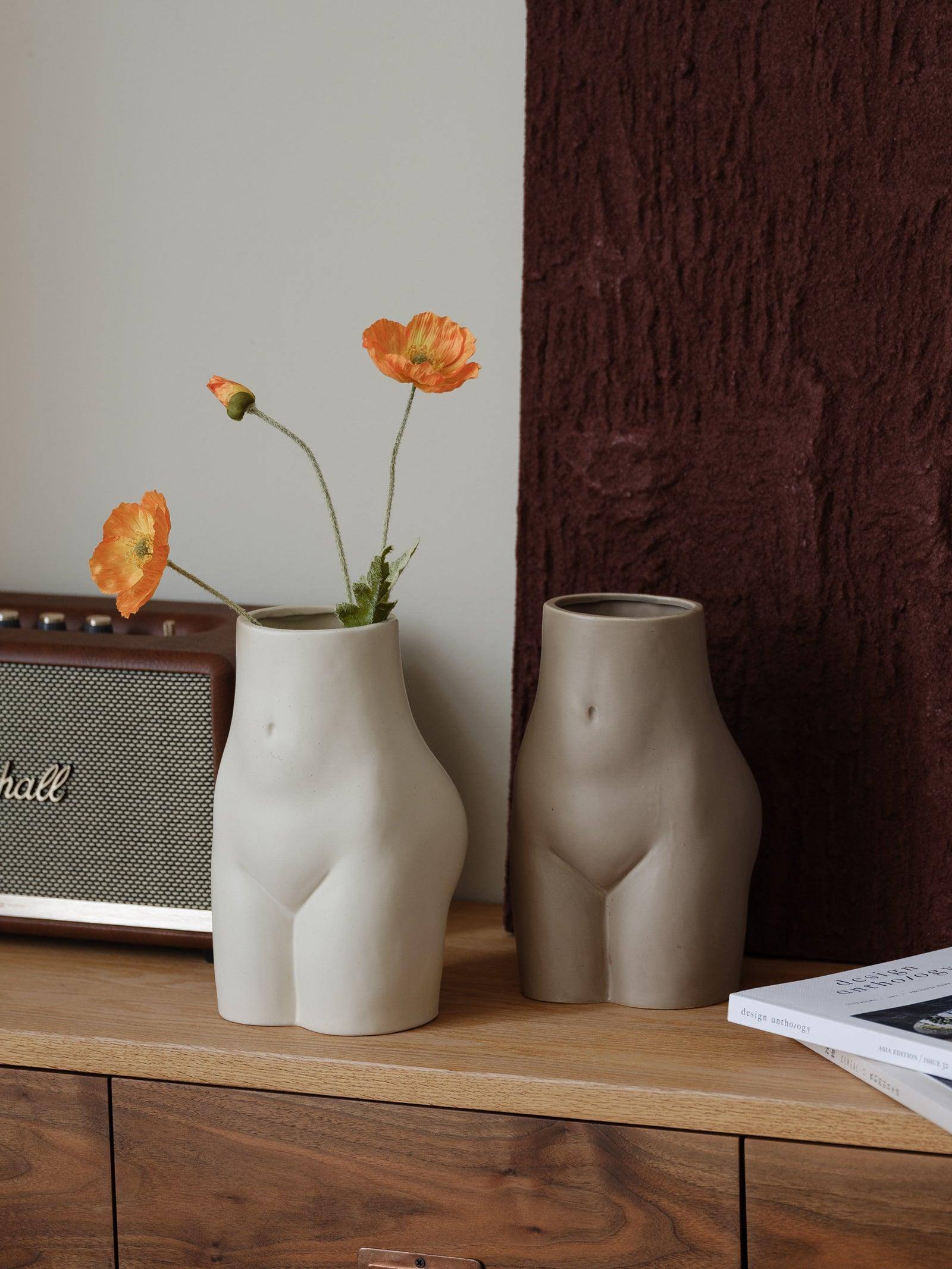 Abstract Buttock Ceramic Vase - WENSHUO