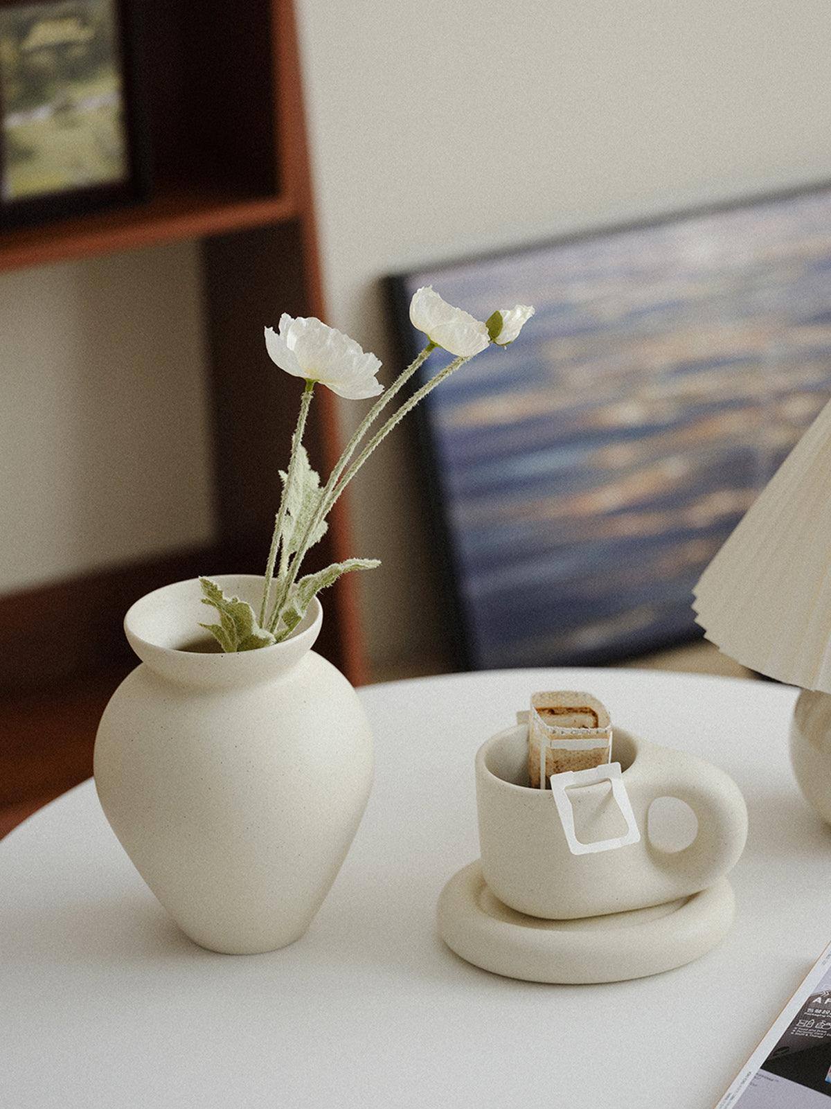 Crock Style Vase - WENSHUO