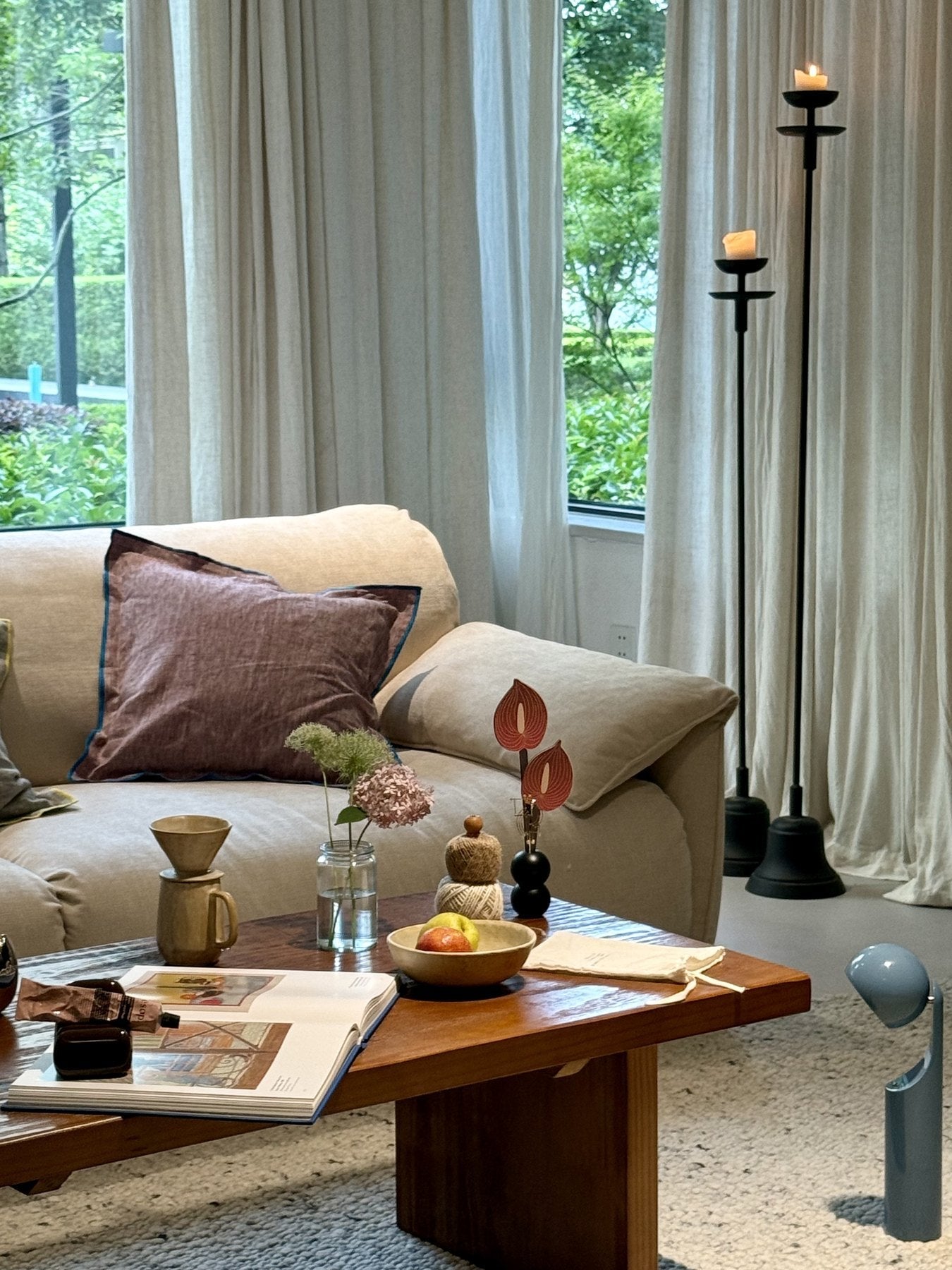 Pour-Over Coffee Set in a Small Room Corner