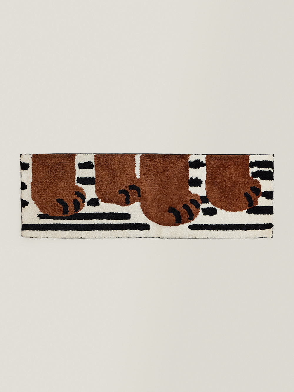 Animal Track Brown Bear Paw Rug