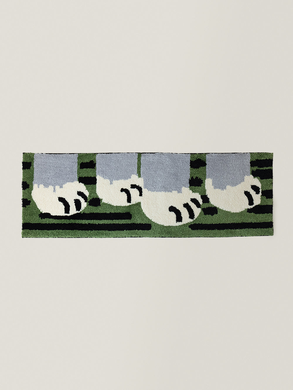 Animal Track Gray Wolf Paw Rug
