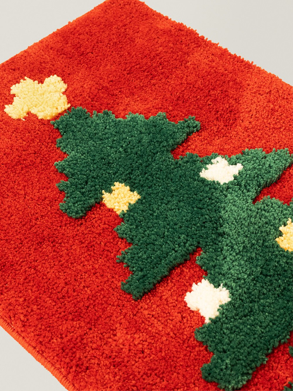 Noelle Christmas Tree Rug - texture detail