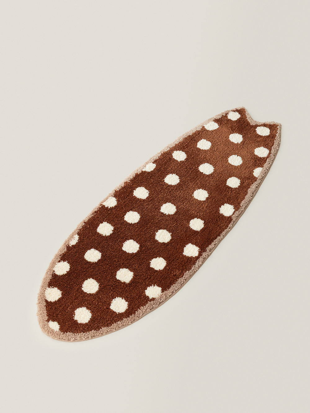 Dotty Polka Dot Surfboard Rug (Cocoa)