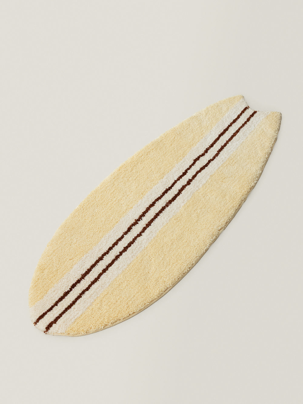 Voidline Narrow Stripe Surfboard Rug (Butter Yellow)