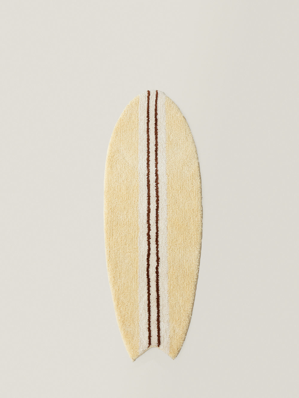 Voidline Narrow Stripe Surfboard Rug (Butter Yellow)