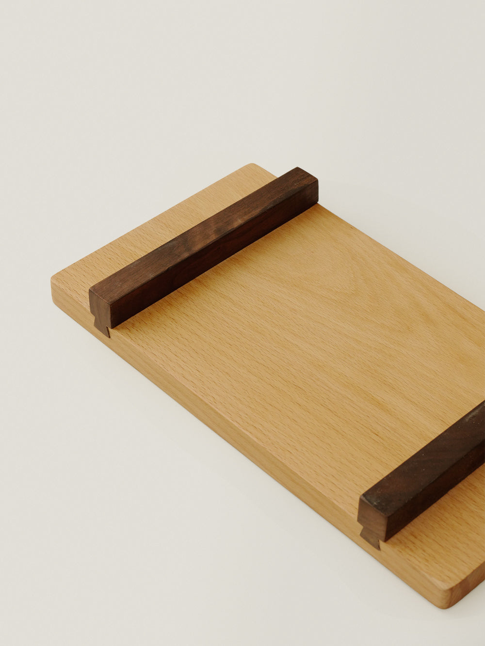 Wooden Dual-Tone Stripe Tray