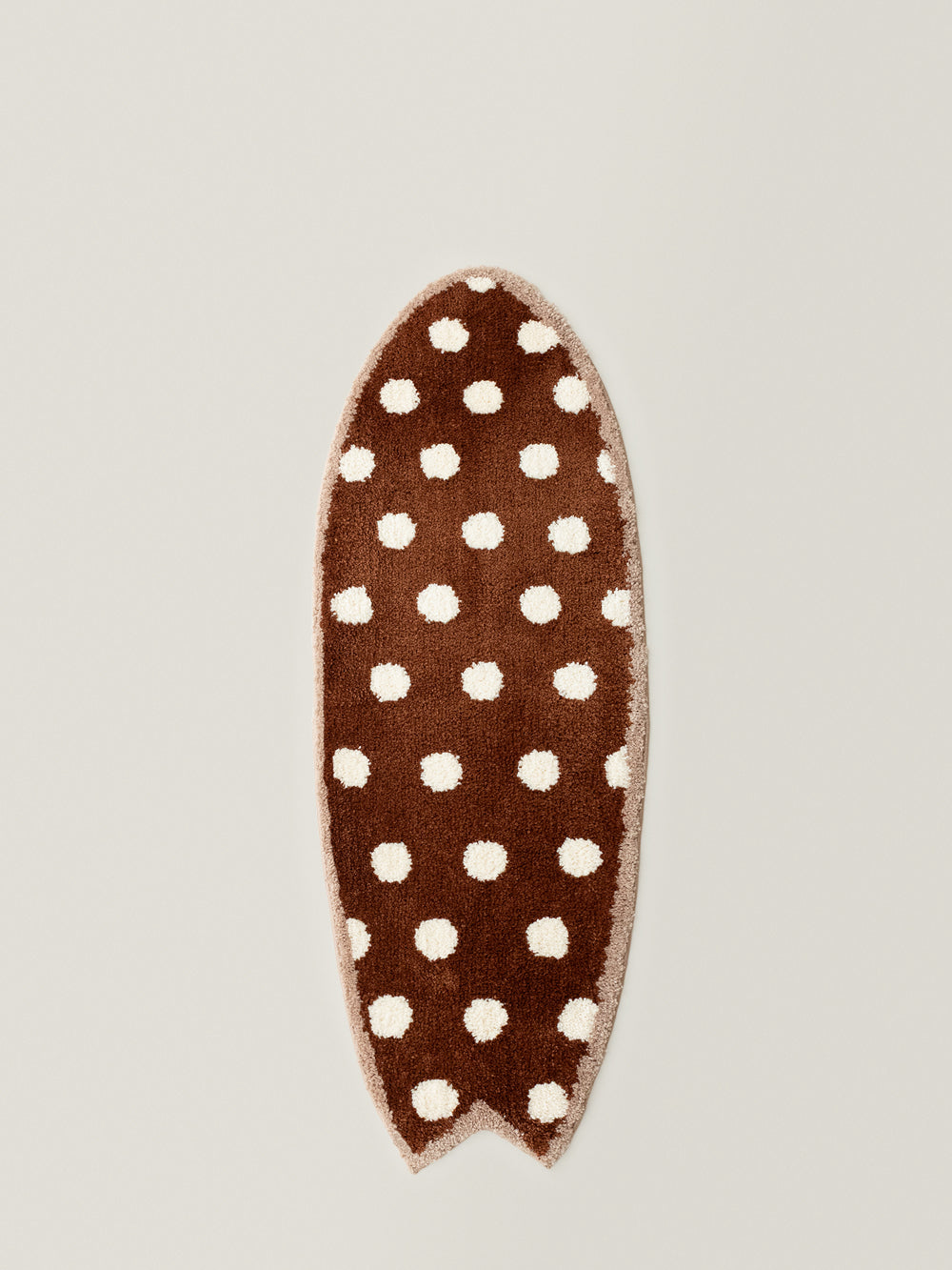Dotty Polka Dot Surfboard Rug (Cocoa)