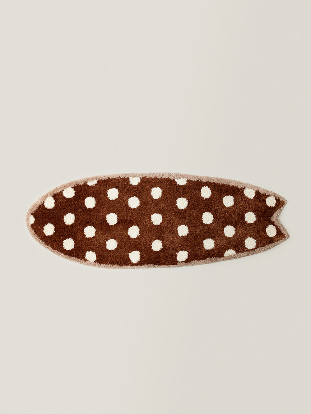 Dotty Polka Dot Surfboard Rug (Cocoa)