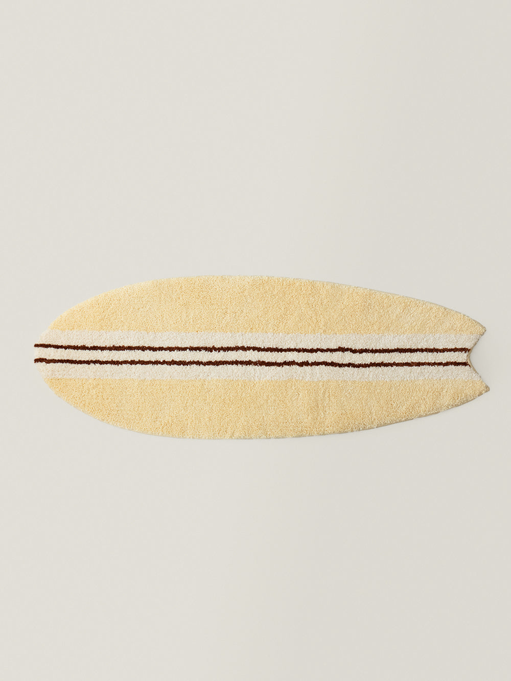 Voidline Narrow Stripe Surfboard Rug (Butter Yellow)