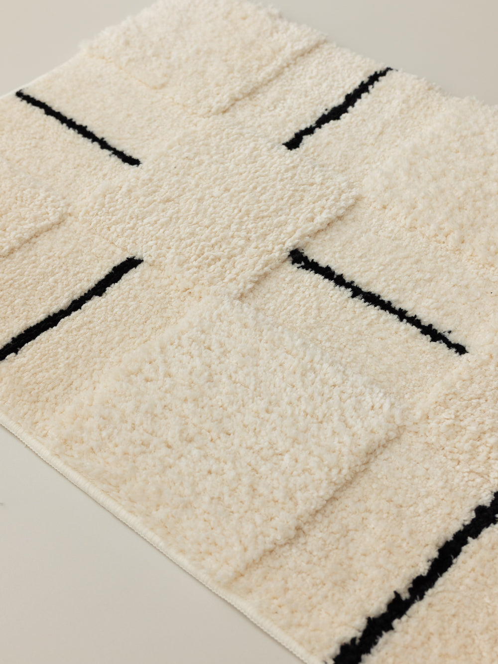 Luno Patchwork Block Rug (Ivory)
