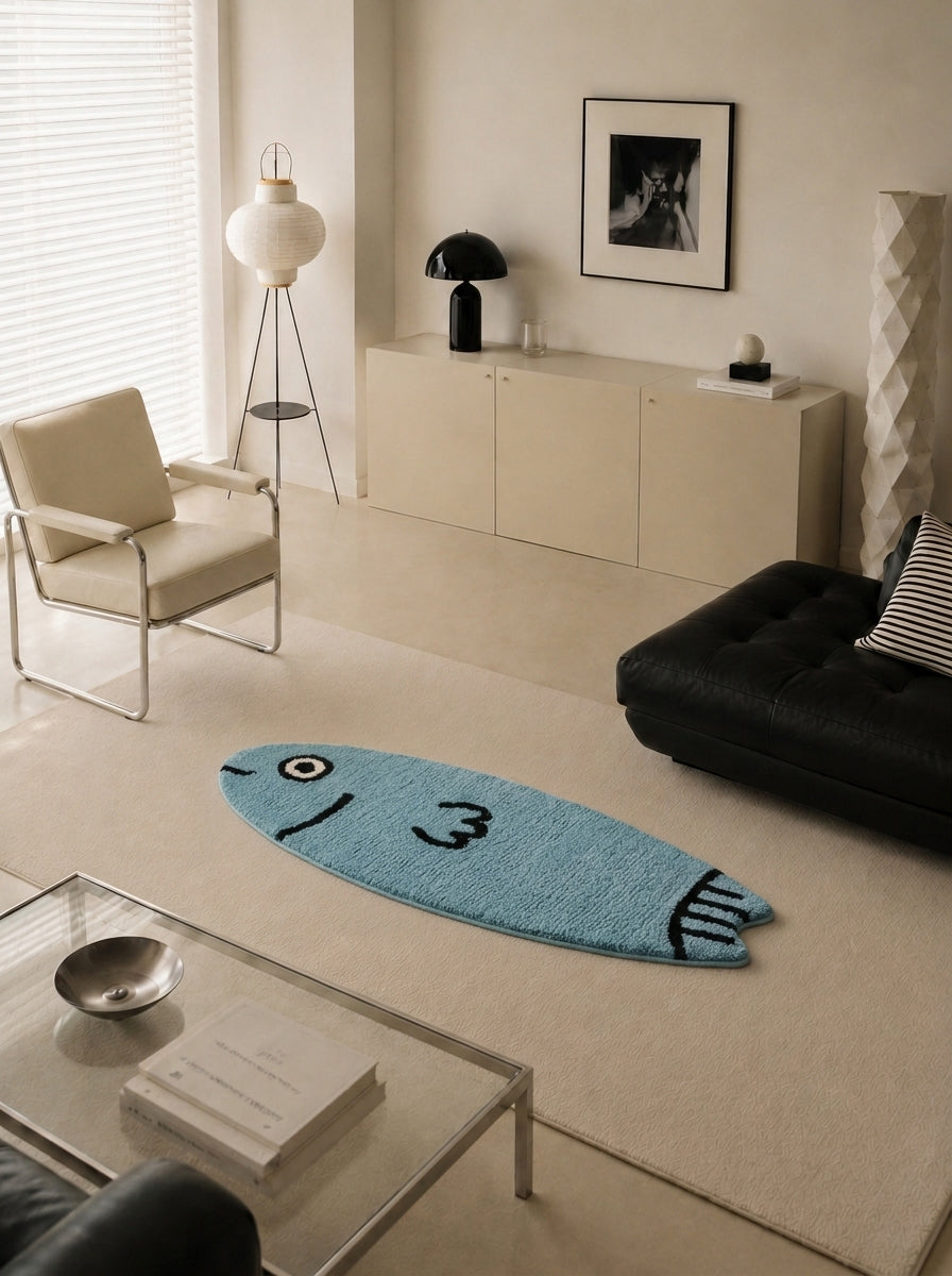 Lomi Smiley Fish Surfboard Rug