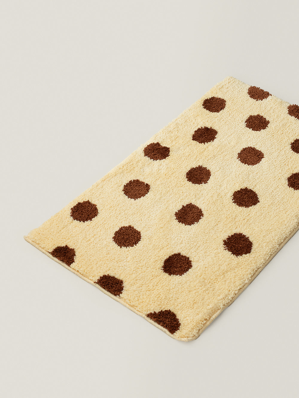 Dotty Polka Dot Square Rug (Butter Yellow)