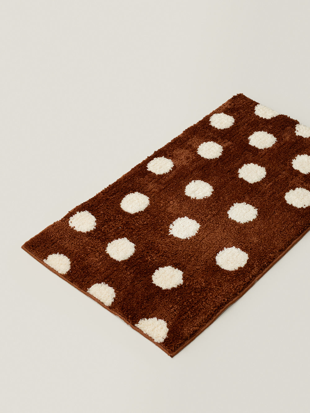 Dotty Polka Dot Square Rug (Cocoa)