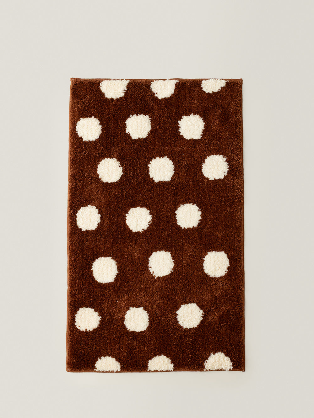 Dotty Polka Dot Square Rug (Cocoa)