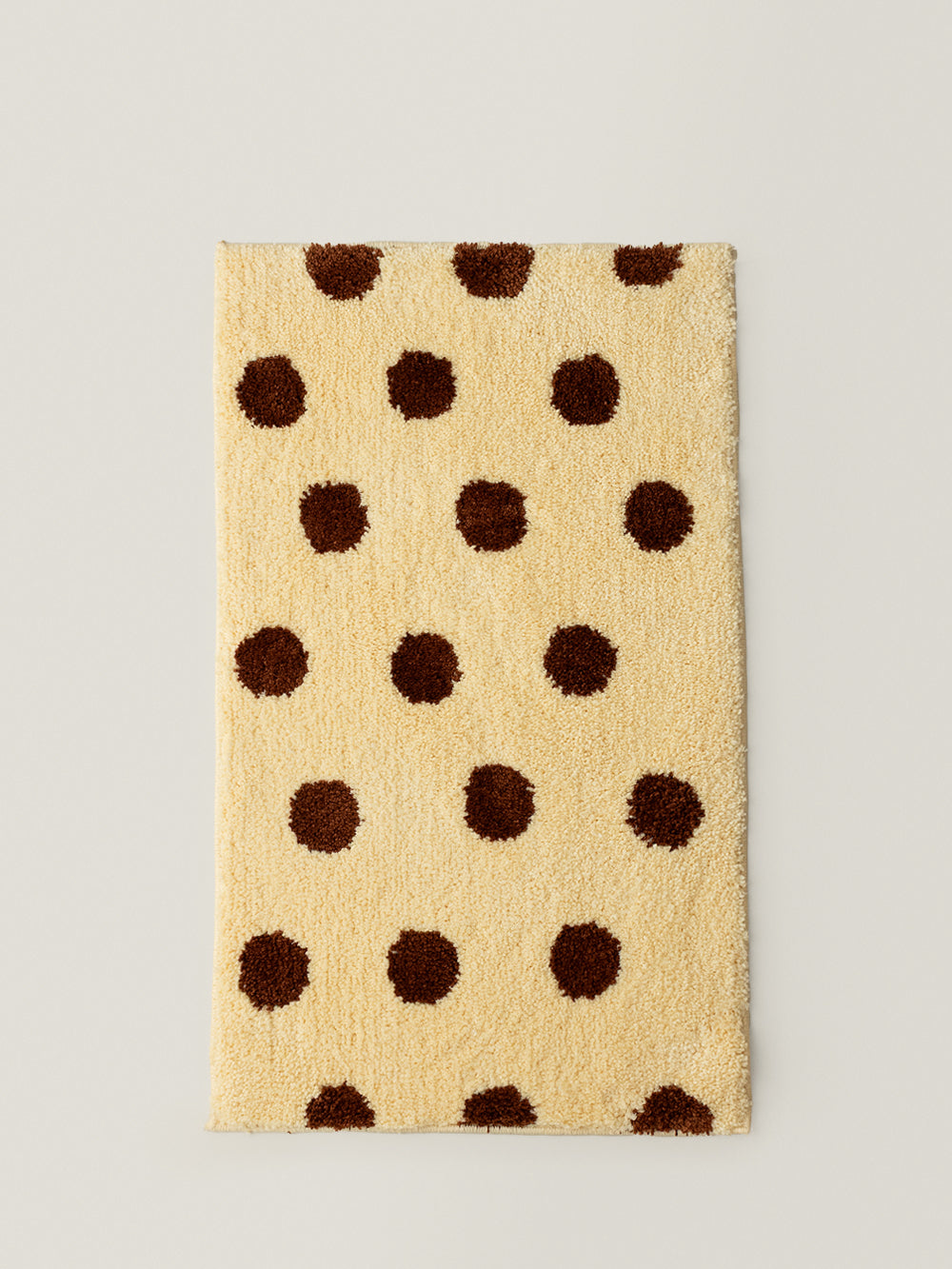 Dotty Polka Dot Square Rug (Butter Yellow)