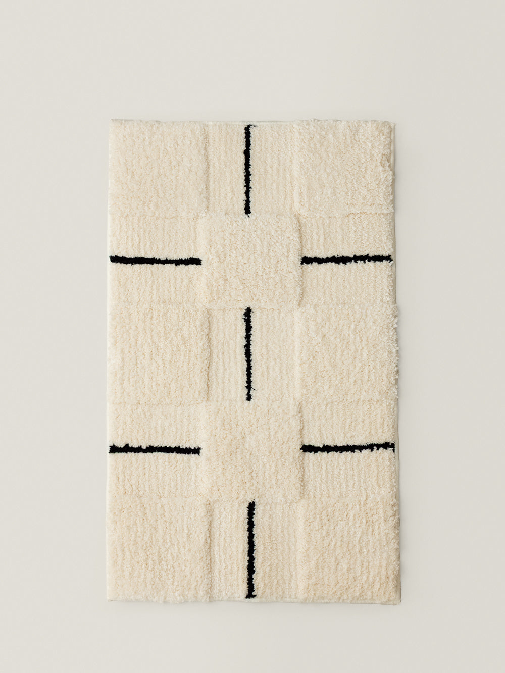 Luno Patchwork Block Rug (Ivory)