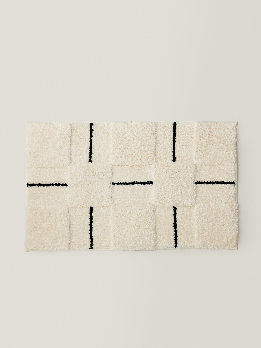 Luno Patchwork Block Rug (Ivory)