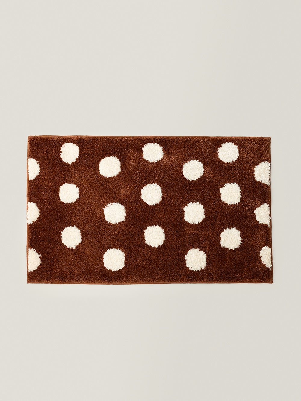 Dotty Polka Dot Square Rug (Cocoa)