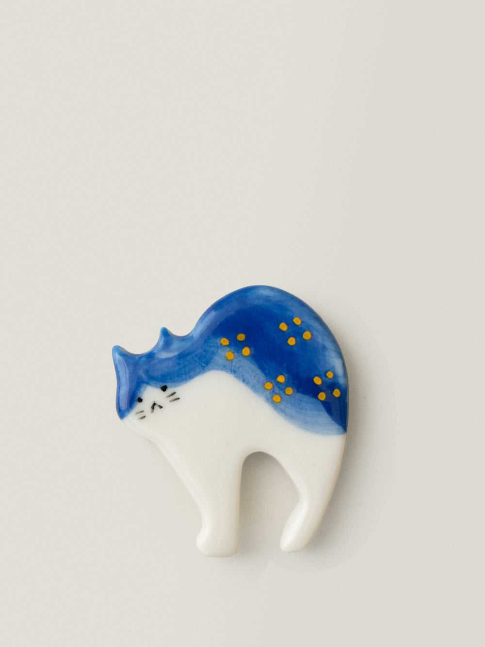 Azure Blue Whale Ceramic Broo
