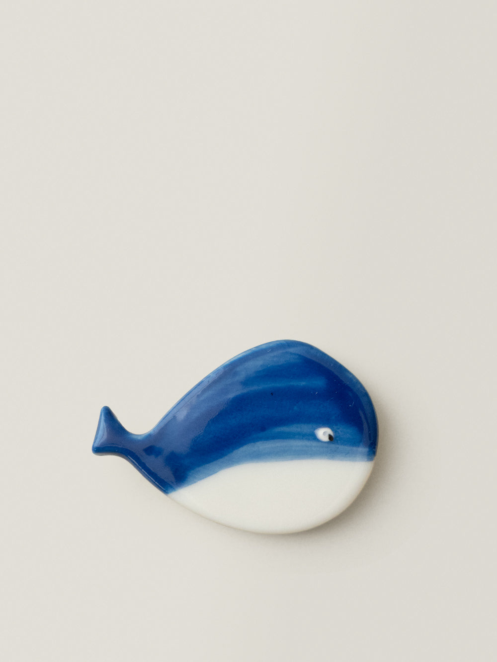 Azure Blue Whale Ceramic Broo