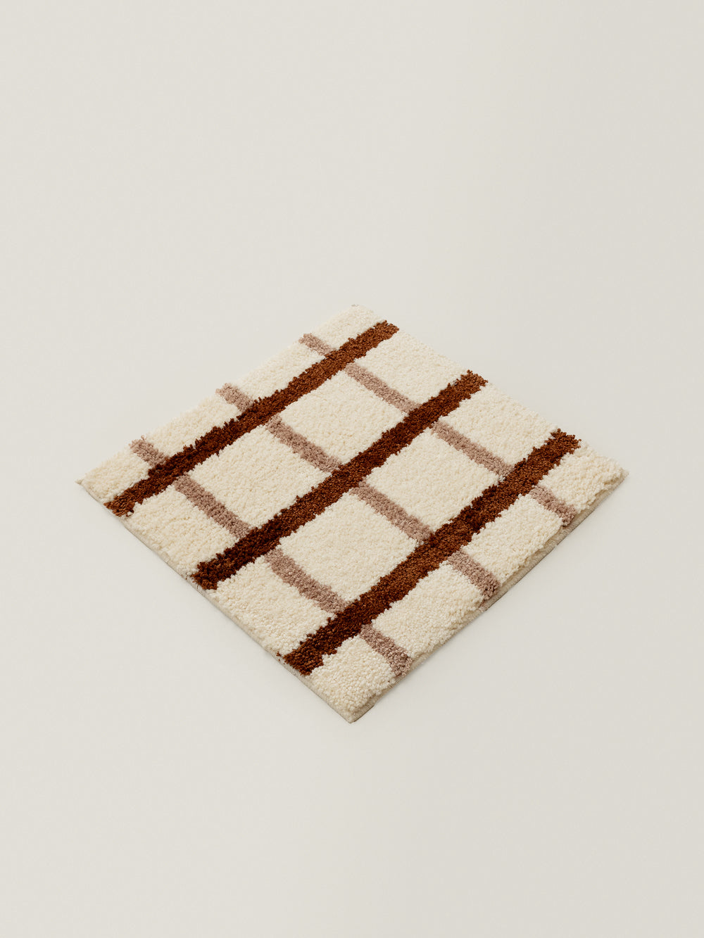 Checker Pad Plaid Weaving Seat Pad