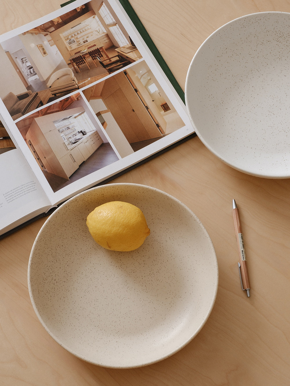 9inch Lignes pasta plate