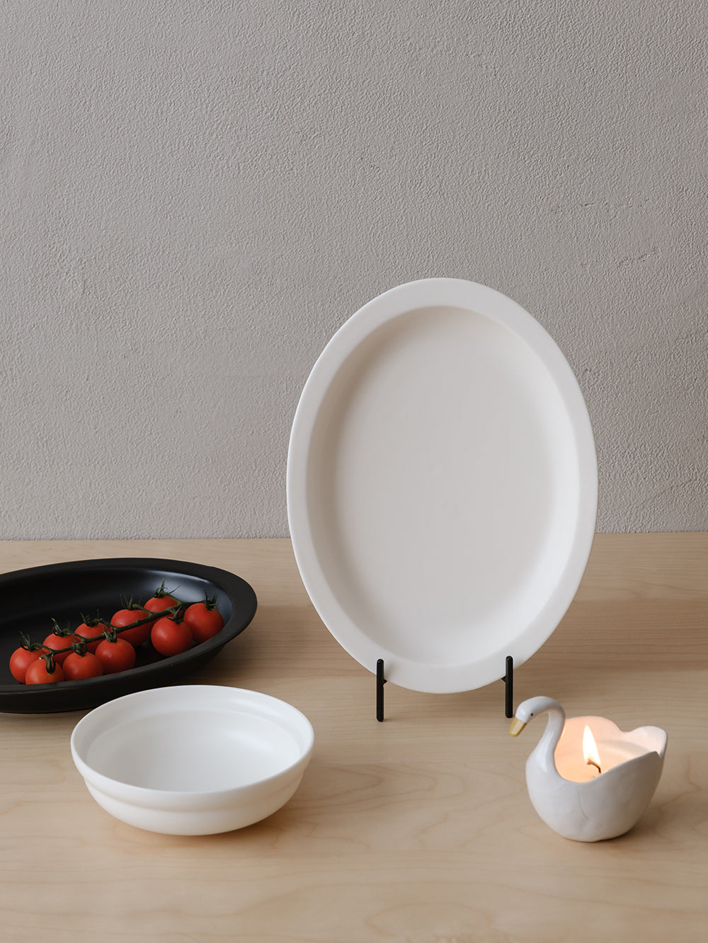 Glaye Oval Wide-Rim Plate