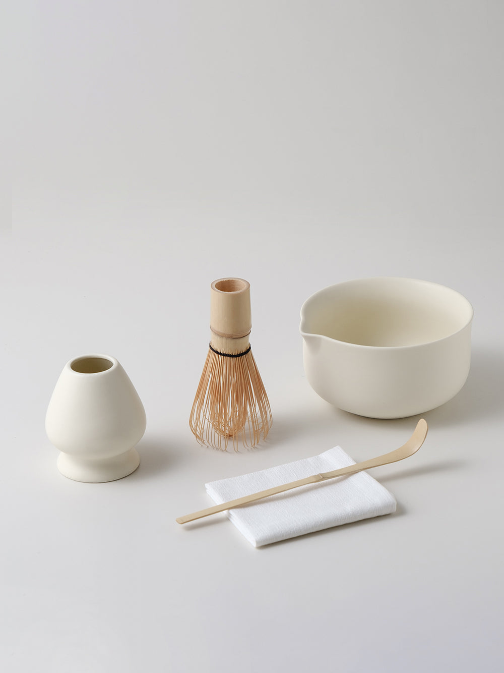 Mizu Matcha Bowl Set | Ceramic Bowl with Spout Design – WENSHUO