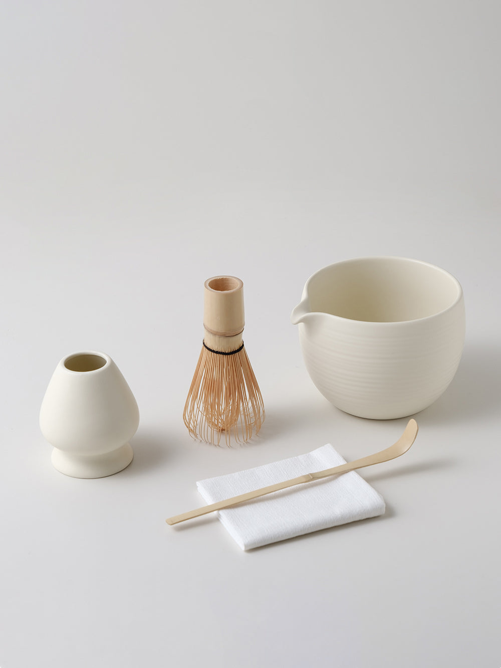 WAKI Matcha Bowl Set with Spout | Ceramic Tea Set – WENSHUO