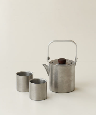 Ironia Stainless Steel Tea Pot Set