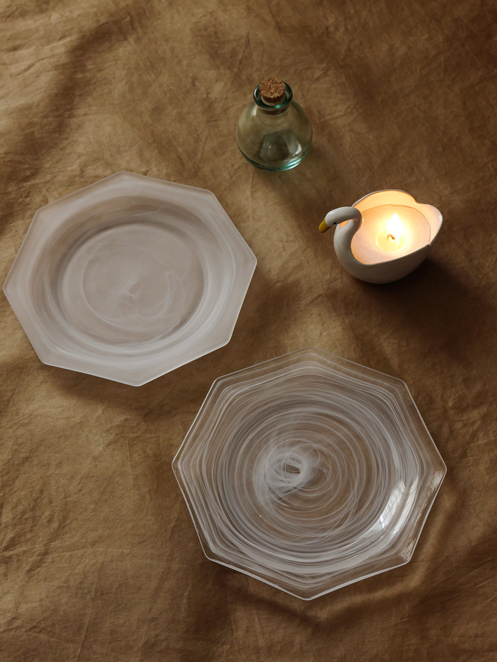 Haze Mist Octagonal Plate – Ceramic Serving Plate – WENSHUO