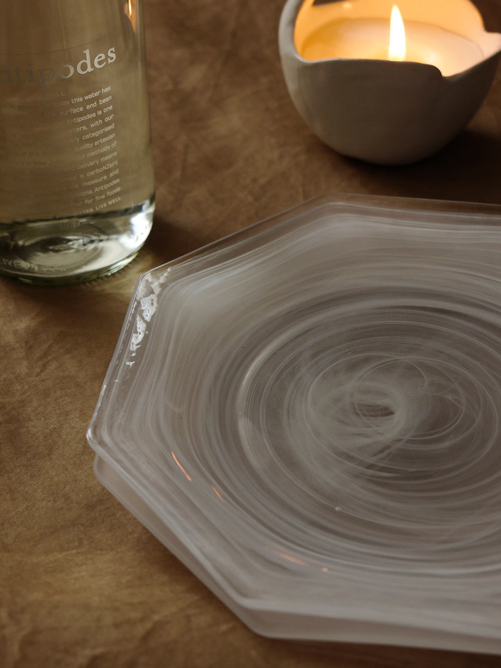 Haze Mist Octagonal Plate