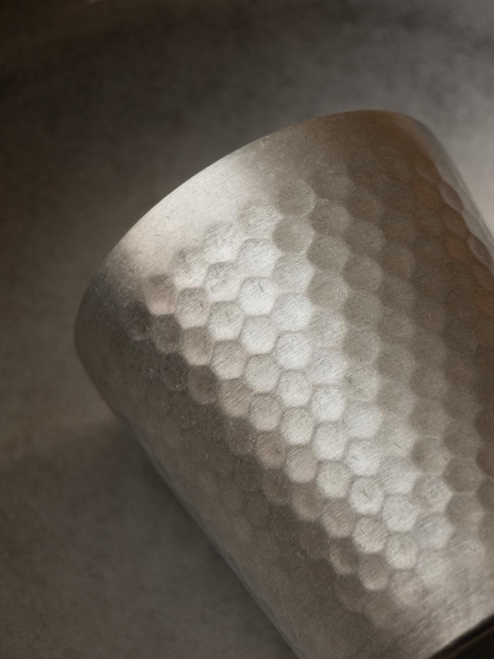 Hammer Honeycomb Texture Stainless Steel Cup