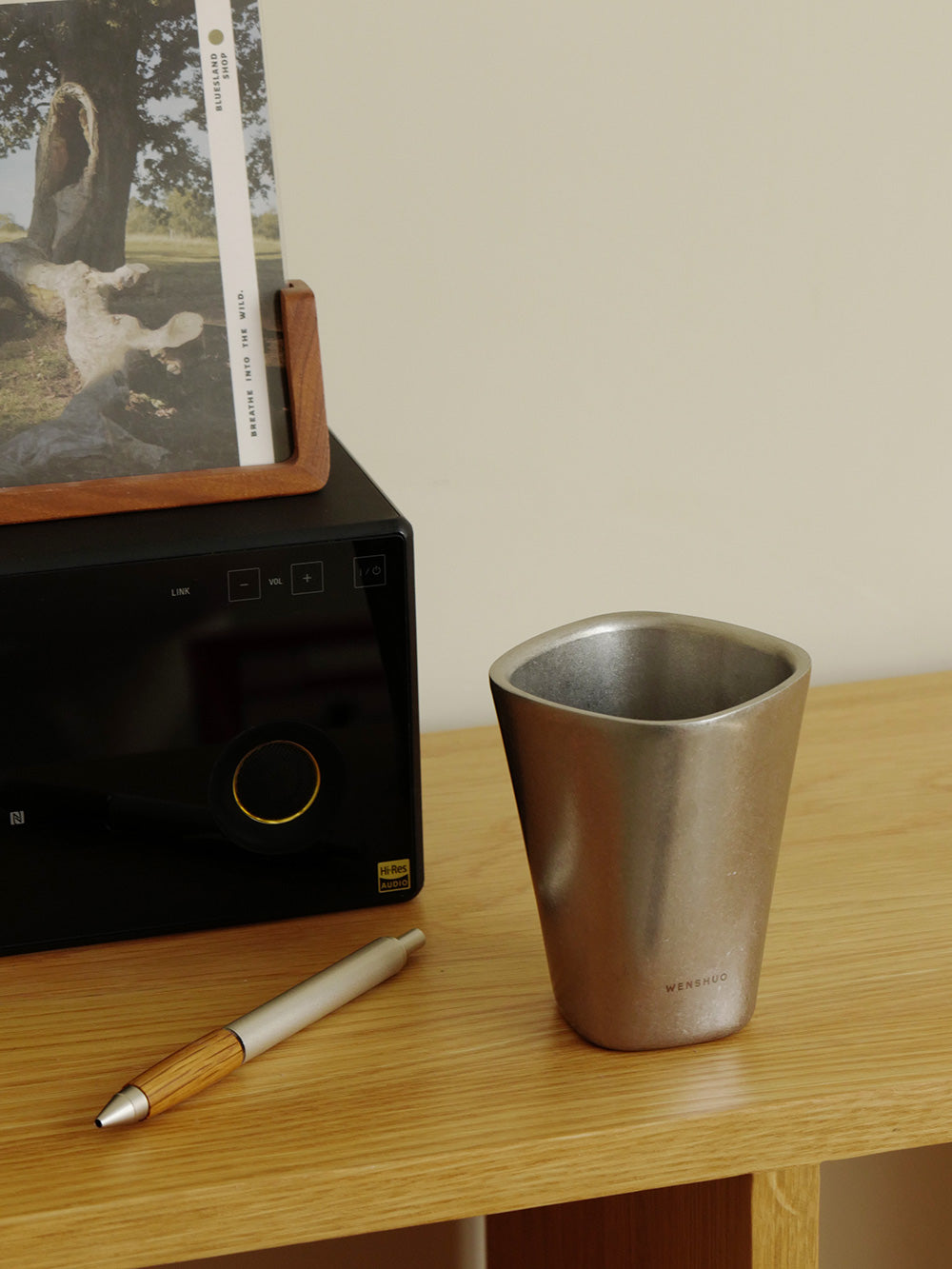 VEYA Square-Rim Double-Wall Grip Cup
